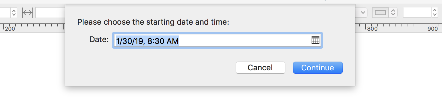 date input field