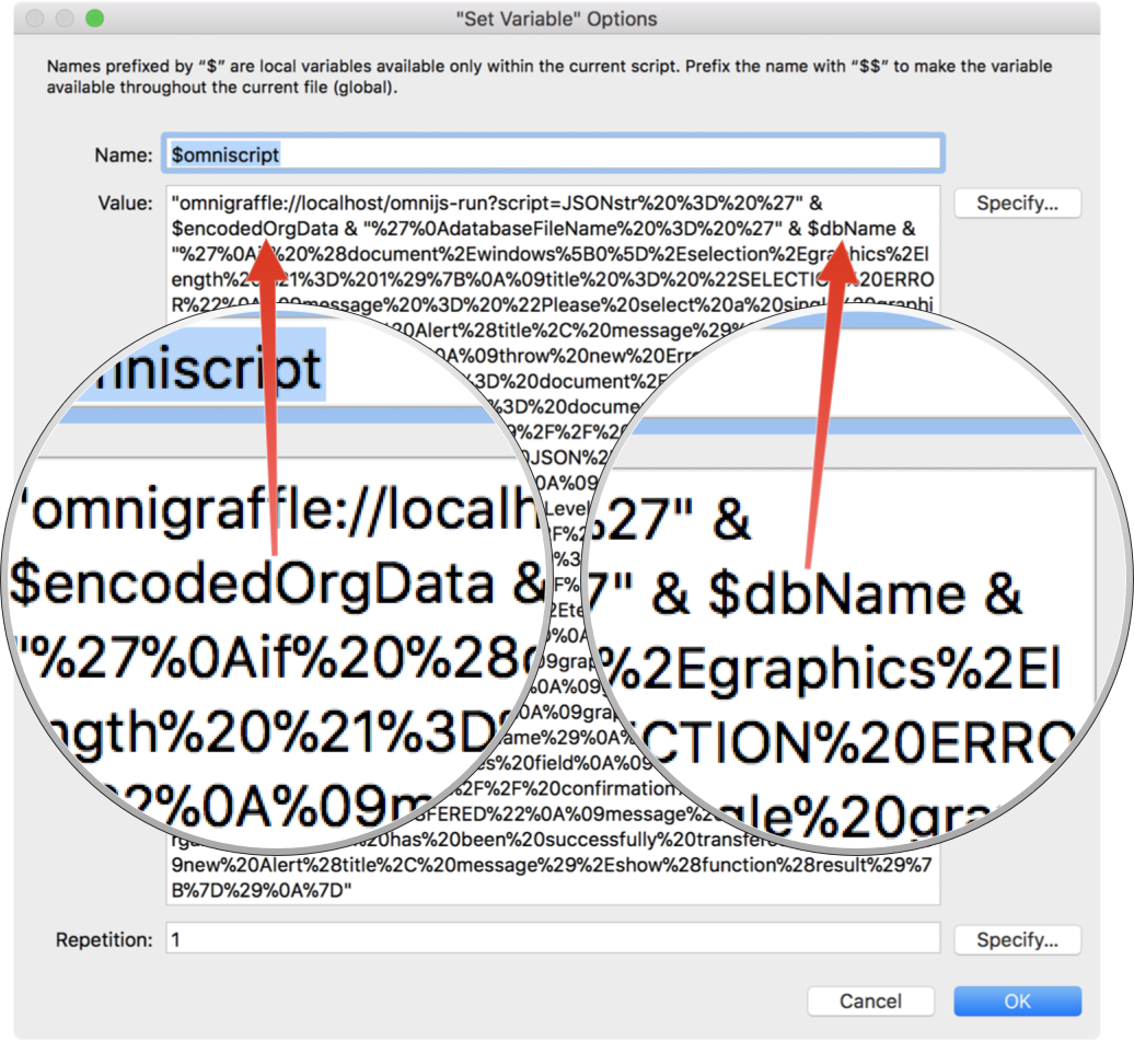 Create the record JSON