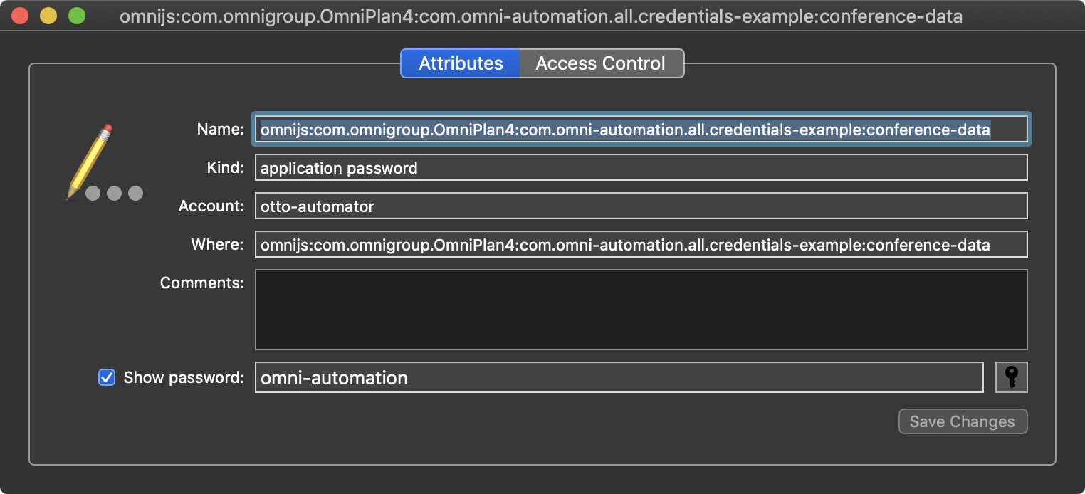 credentials-keychain