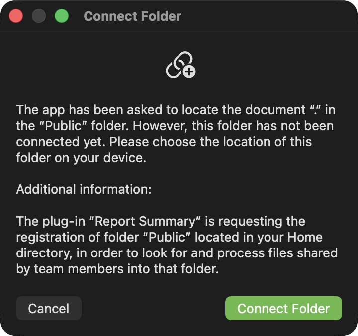 specific registration folder request