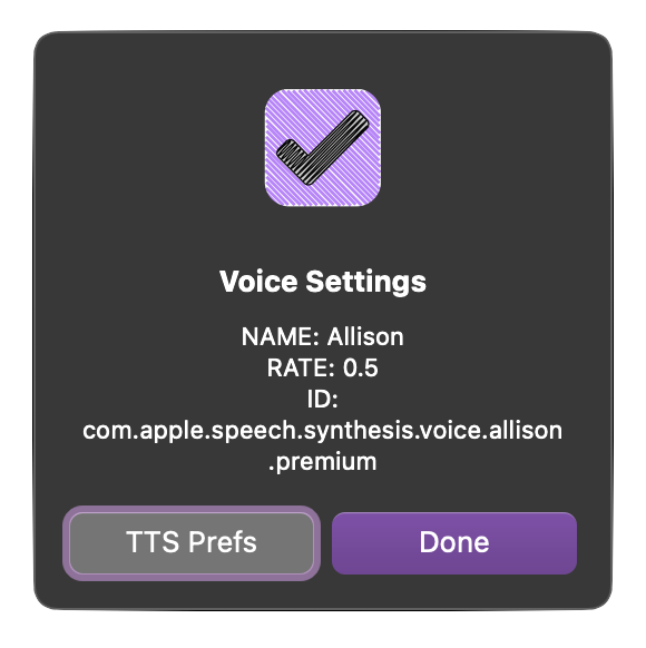 Voice Tester Results