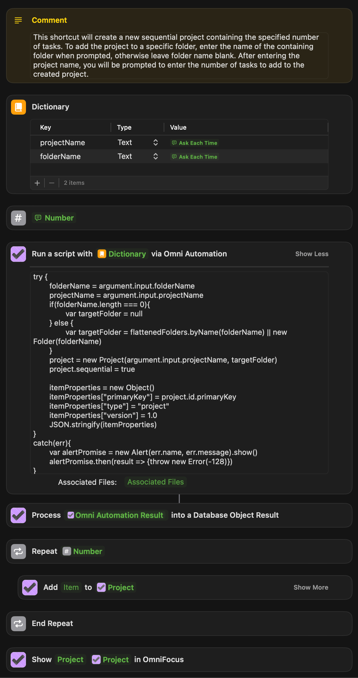 New Sequential Project Workflow