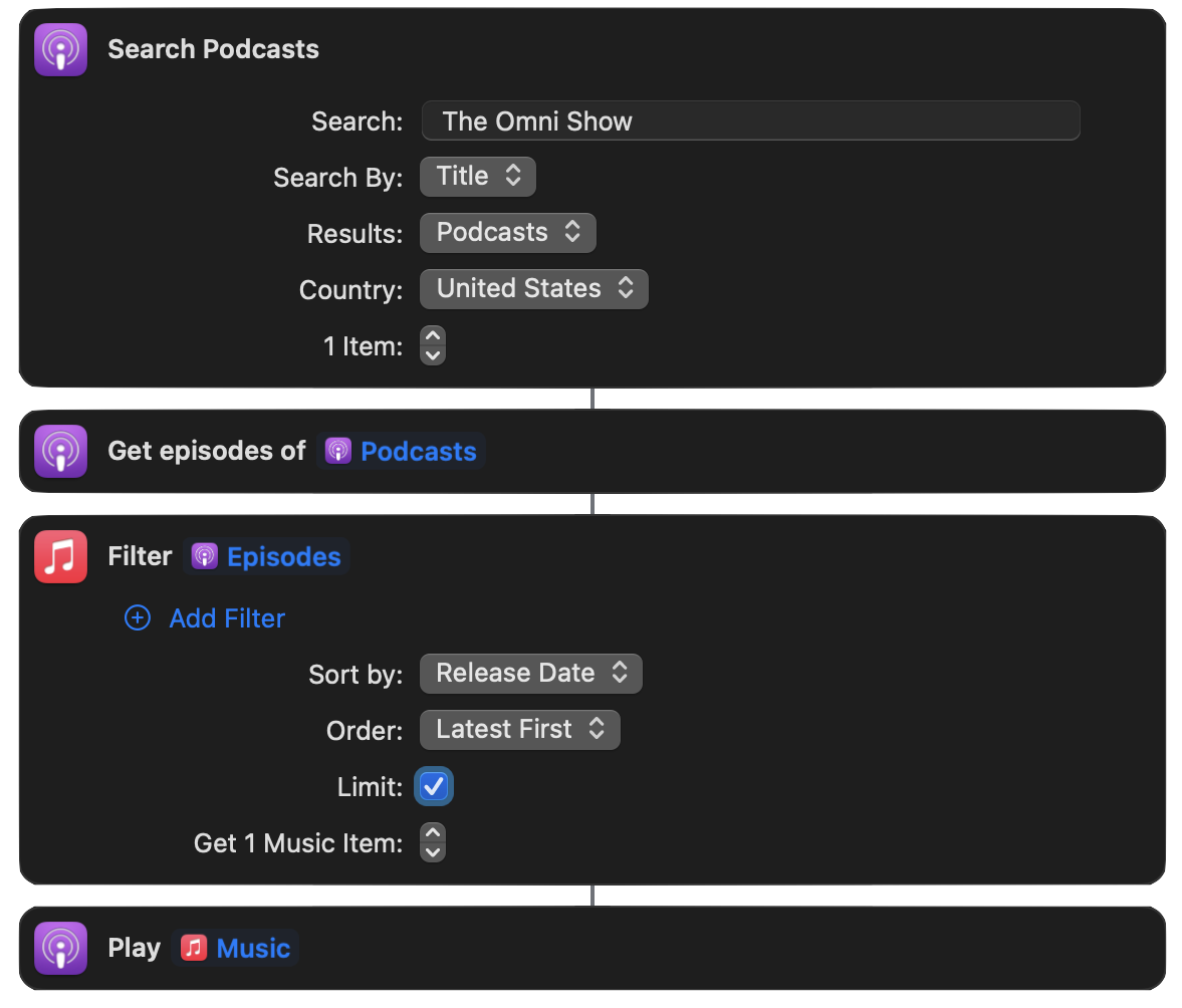 Play latest Omni Show podcast episode shortcut