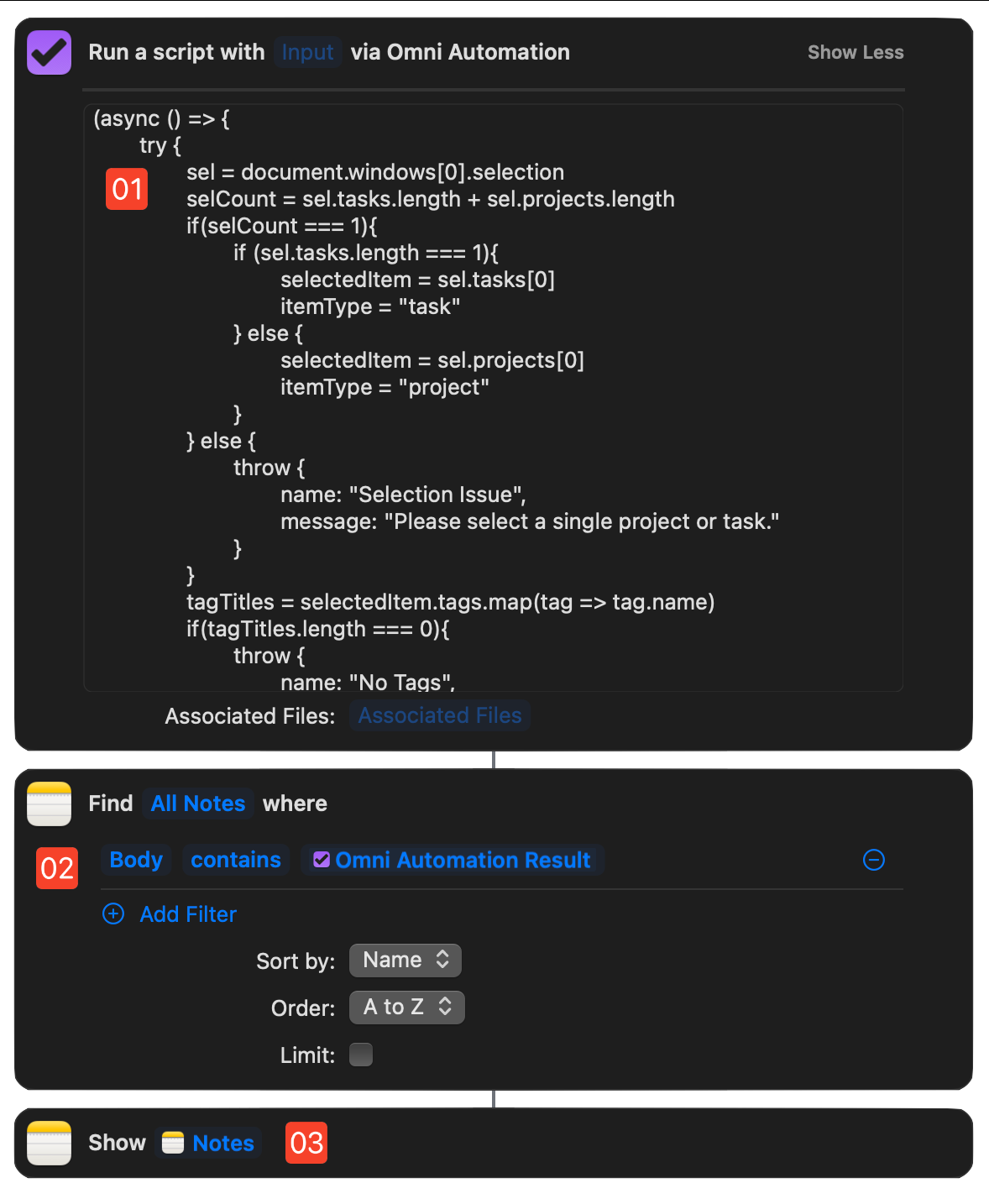 Shortcut Workflow