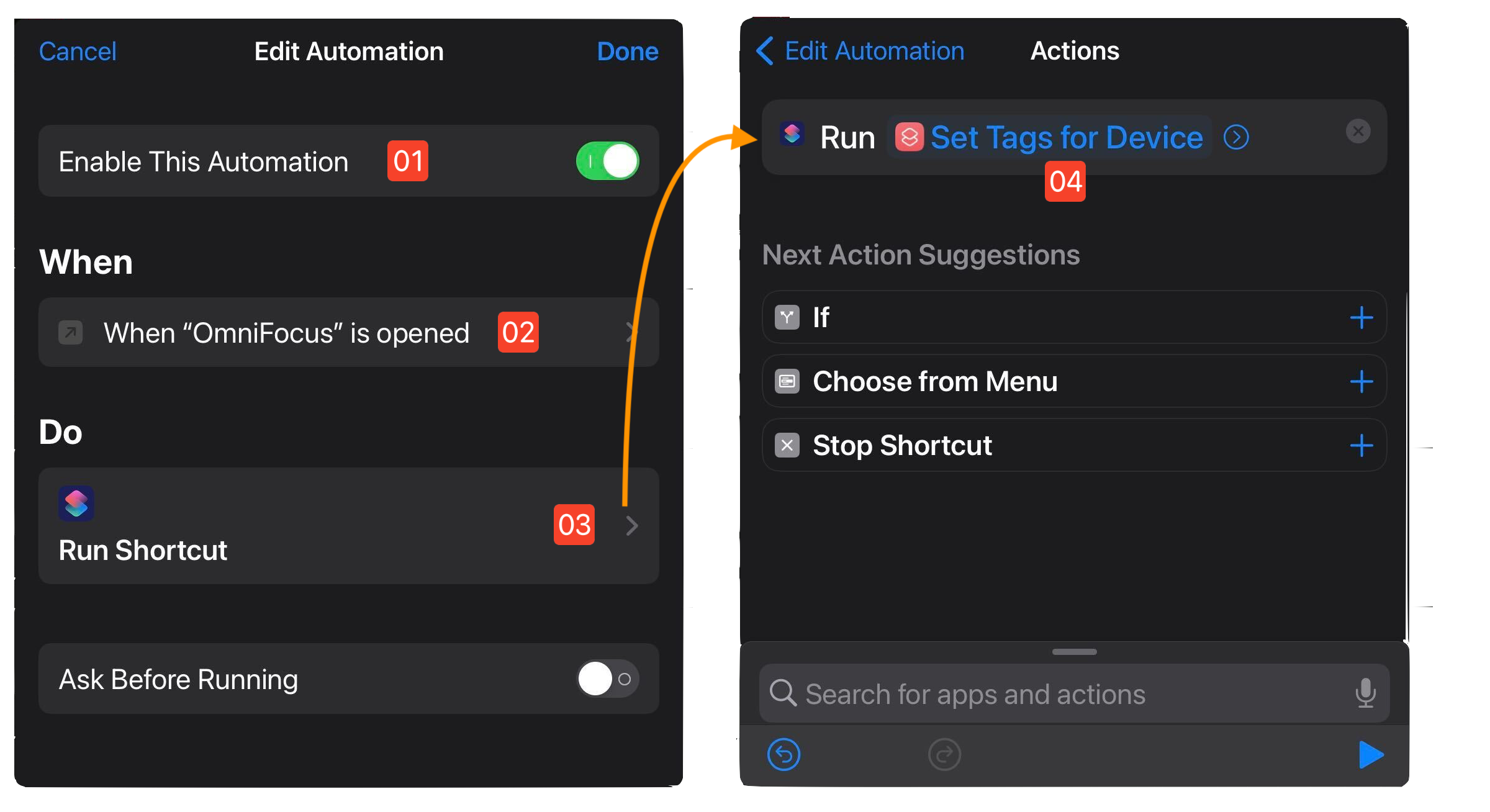 Shortcuts Workflow