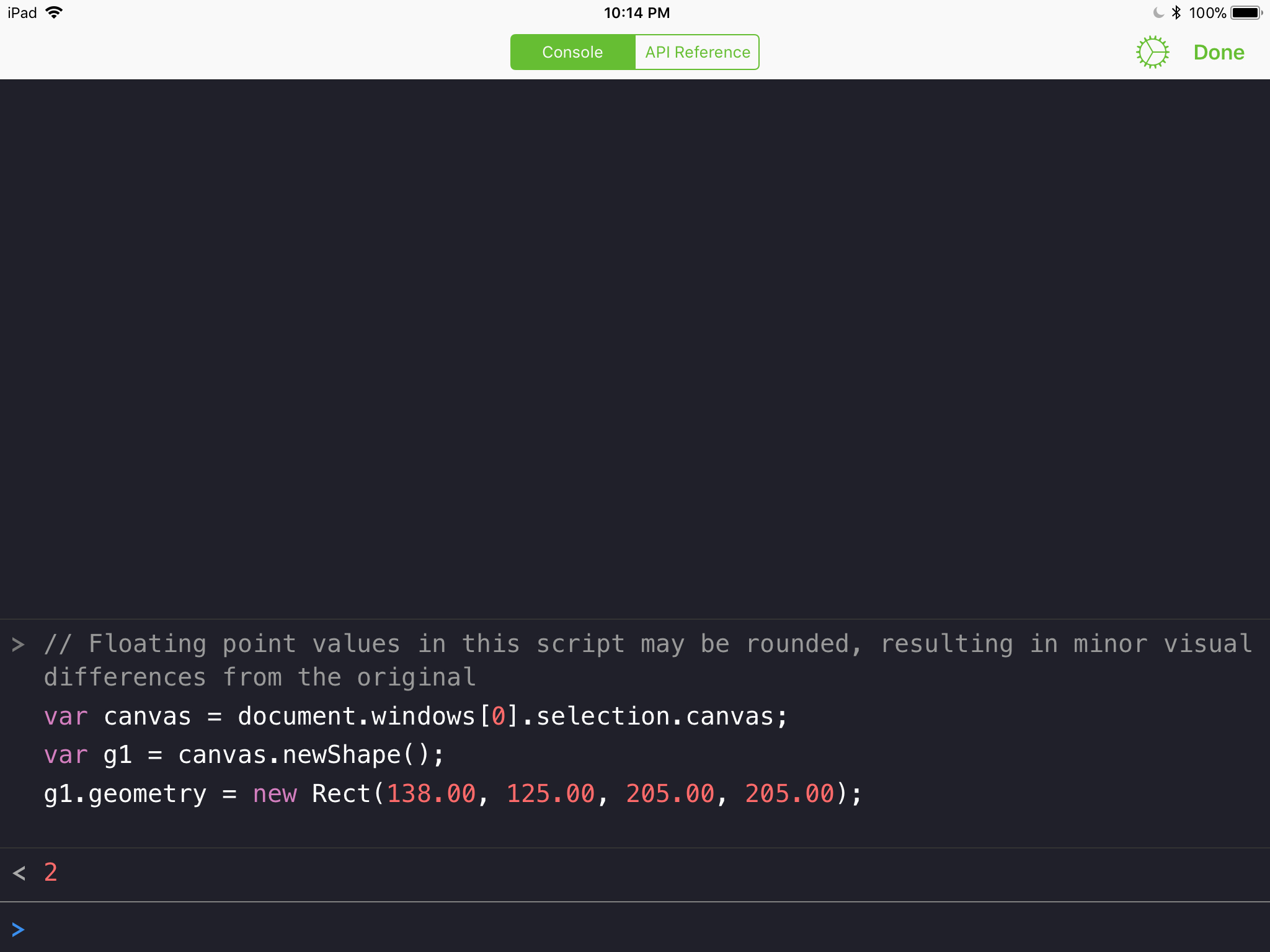 Re-opening the console window