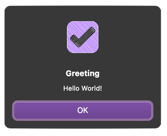 Greeting Dialog